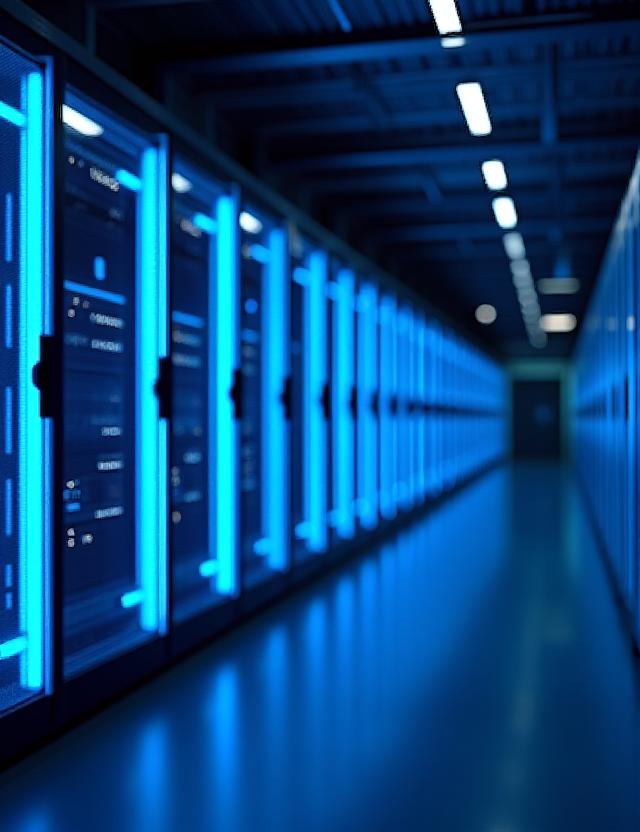 Secure server room managing global freight data